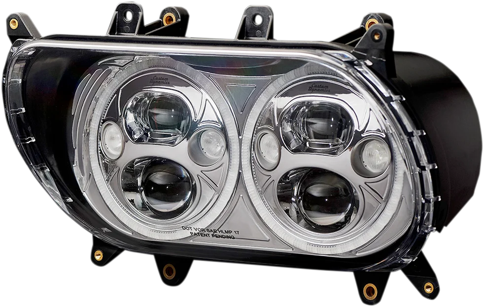 Custom Dynamics Headlight - Black - FLTR CDTB-RG-15-B - Installation View