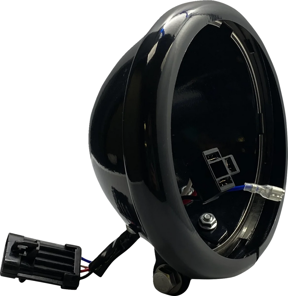 Custom Dynamics Headlight Bucket - 5-3/4" - Black CD-18ST-BUCKET - Main Product View