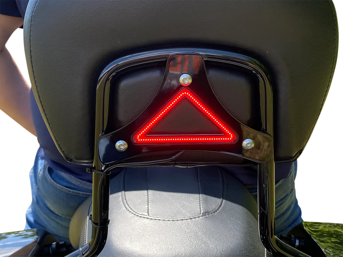Custom Dynamics LED Backrest Light - Run/Brake - Black CD-BR-BCM-B - Side View