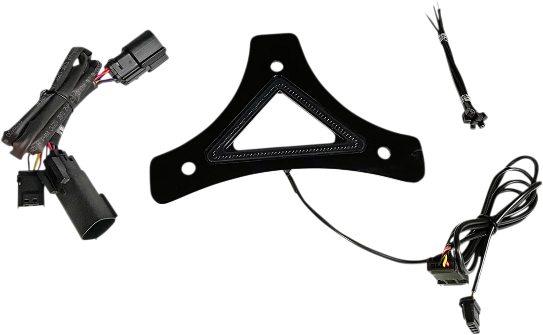 Custom Dynamics LED Backrest Light - Run/Brake - Black CD-BR-TKE-B - Side View