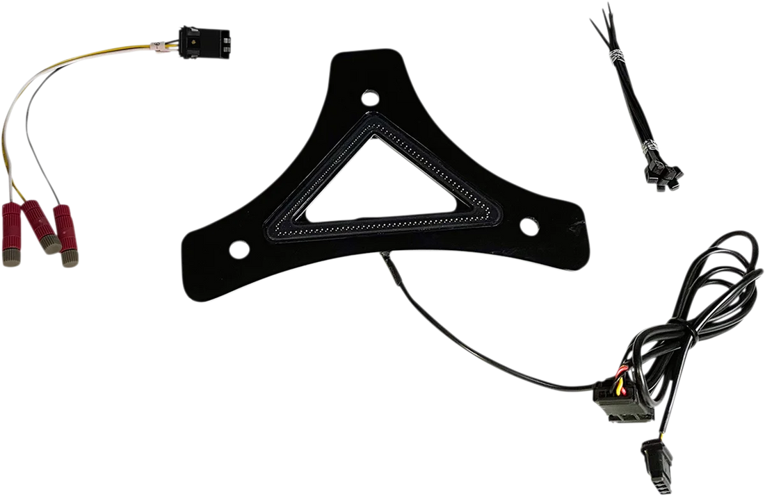 Custom Dynamics LED Backrest Light - Run/Brake - Chrome CD-BR-UNV-C - Side View