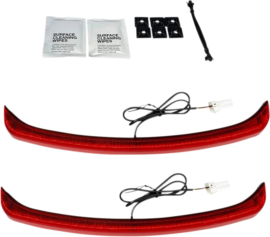 Custom Dynamics LED Fender LIght - Red Lens - Tri Glide CD-TGFENDER-R - Main Product View