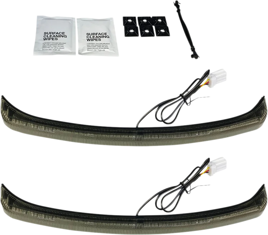Custom Dynamics LED Fender LIght - Smoke Lens - Tri Glide CD-TGFENDER-S - Main Product View