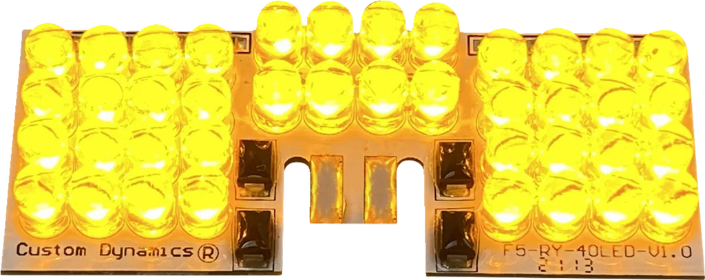 Custom Dynamics LED Fender Tip Boards - Amber GEN-FT-A - Main Product View