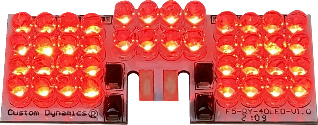 Custom Dynamics LED Fender Tip Boards - Red Dual-Intensity GEN-FT-R-D - Main Product View