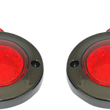 Load image into Gallery viewer, Custom Dynamics LED Flat Turn Signals - 1156 - Black - Red Lens PB-FB-R-1156BR - Main Product View