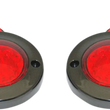 Load image into Gallery viewer, Custom Dynamics LED Flat Turn Signals - 1156 - Black - Red Lens PB-FB-R-1156BR - Main Product View