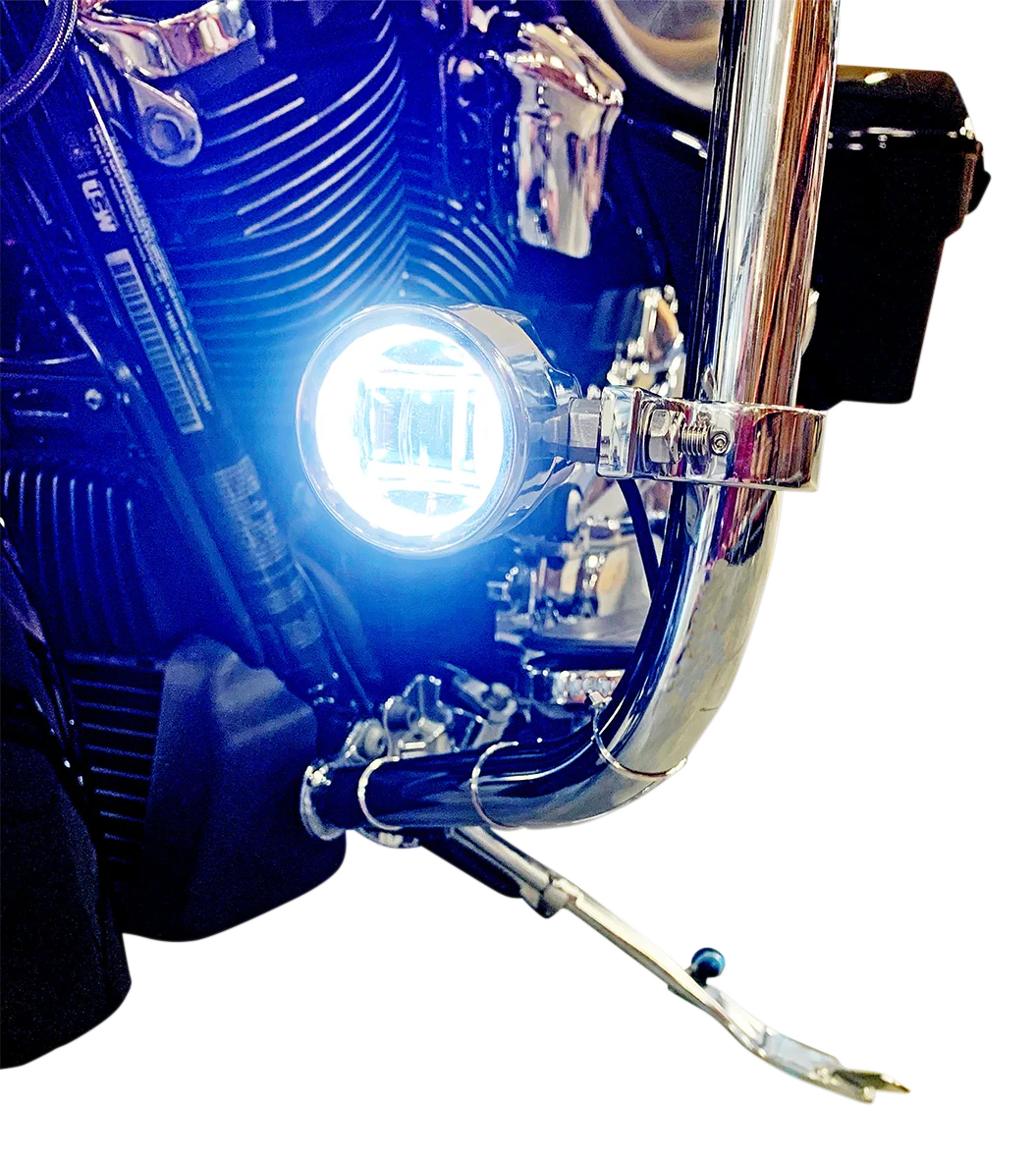 Custom Dynamics LED Fog Light - BCM - Chrome PB-FOG-BCM-C - Side View