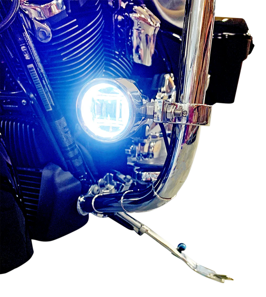 Custom Dynamics LED Fog Light - BCM - Chrome PB-FOG-BCM-C - Side View