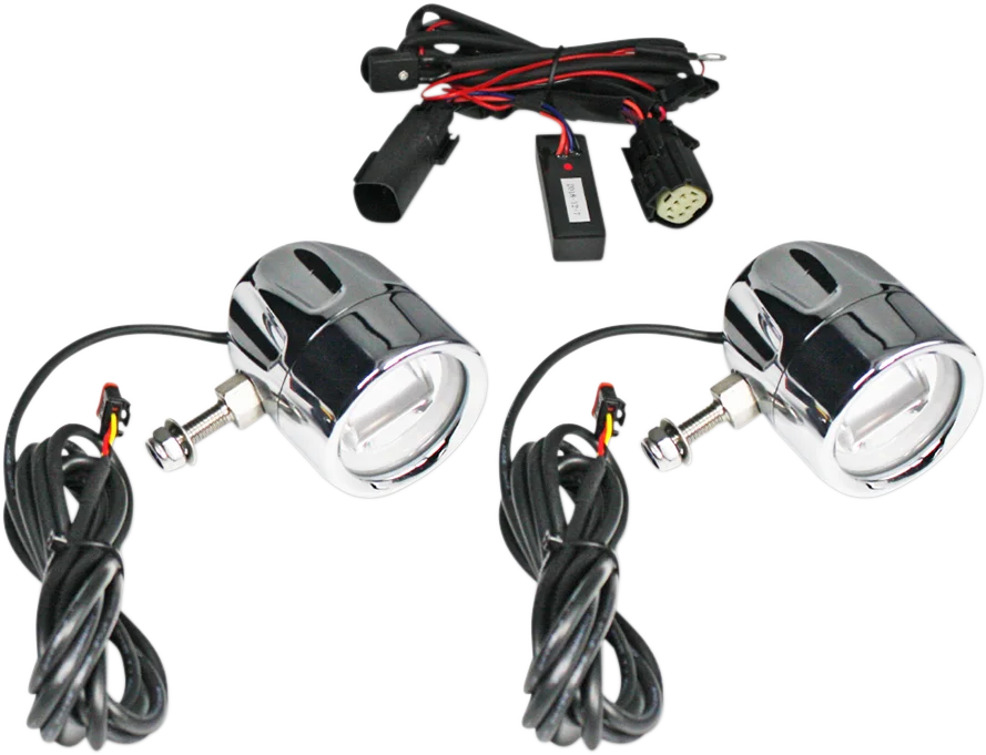 Custom Dynamics LED Fog Light - HD - Black PB-FOG-HD-B - Side View
