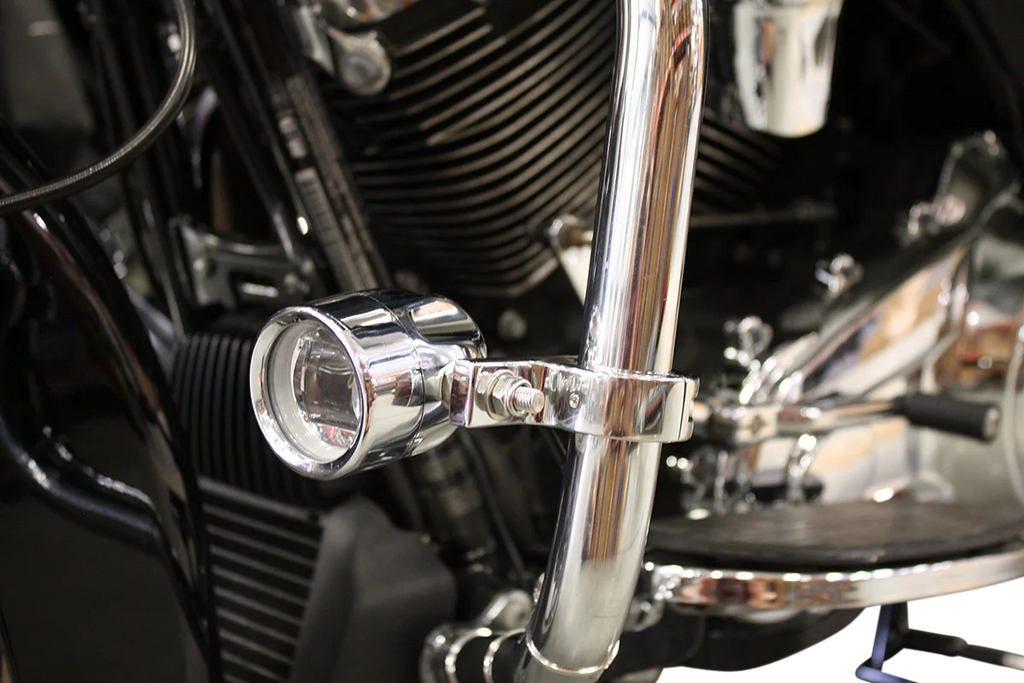 Custom Dynamics LED Fog Light - HD - Chrome PB-FOG-HD-C - Side View