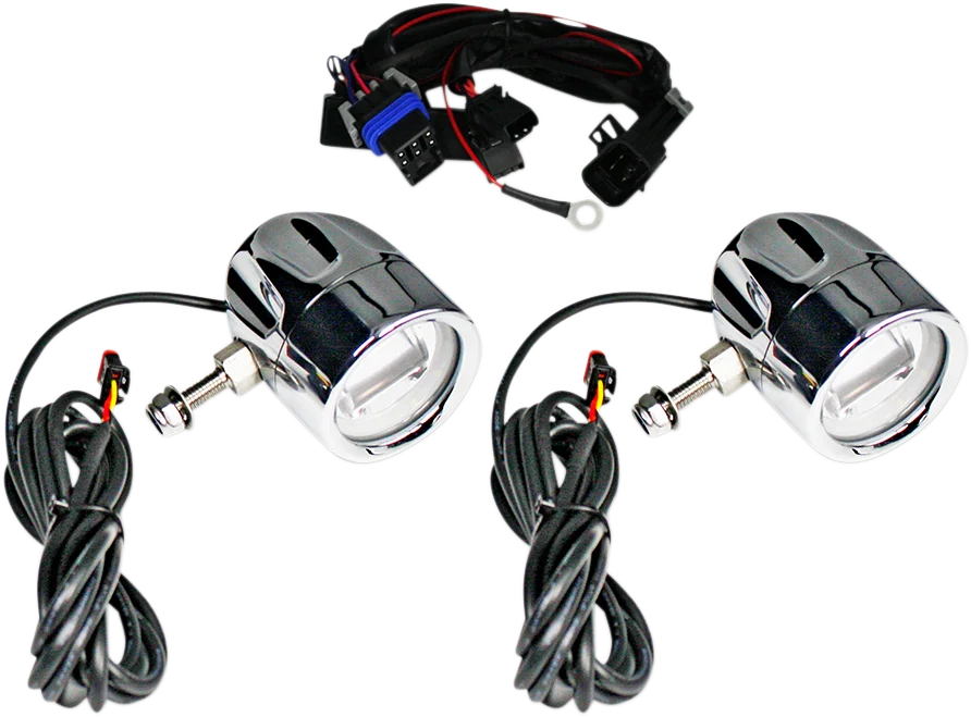 Custom Dynamics LED Fog Light - Indian - Chrome PB-FOG-IND-C - Main Product View
