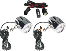 Load image into Gallery viewer, Custom Dynamics LED Fog Light - SS8 - Chrome PB-FOG-SS8-C - Side View