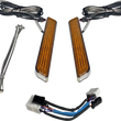 Load image into Gallery viewer, Custom Dynamics LED Fork Light - Amber - Chrome CD-FORK-HD-AC - Main Product View