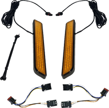 Load image into Gallery viewer, Custom Dynamics LED Fork Light - Amber - Chrome CD-FORK-HD-AC - Side View