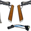 Load image into Gallery viewer, Custom Dynamics LED Fork Light - Amber - Chrome CD-FORK-SS6-AC - Main Product View