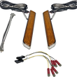 Load image into Gallery viewer, Custom Dynamics LED Fork Light - Amber - Chrome CD-FORK-UNV-AC - Main Product View