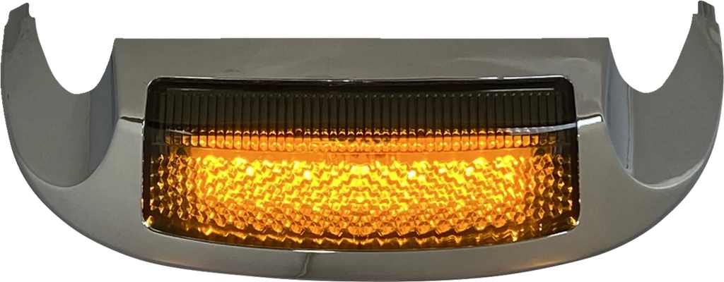 Custom Dynamics LED Front Fender Tip - Amber LED/Smoke Lens - Chrome GEN-FT-AS - Main Product View