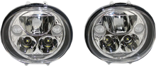 Load image into Gallery viewer, Custom Dynamics LED Headlight - 5-3/4" - Chrome - Pair CDTB-575OV-C - Main Product View