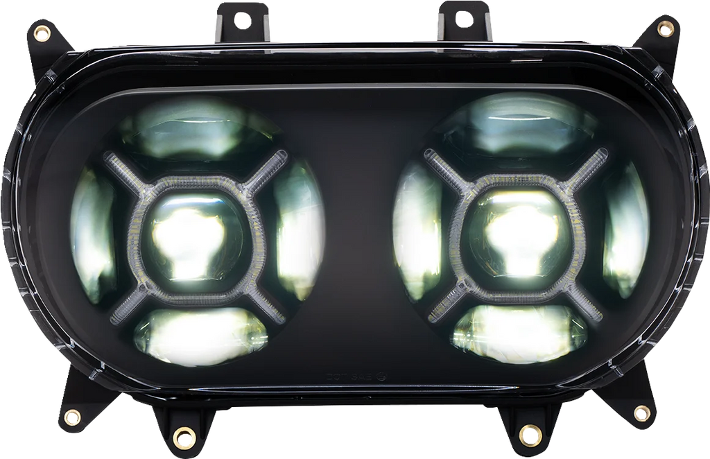 Custom Dynamics LED Headlight - Black - Road Glide CD-RG-H-B - Main Product View