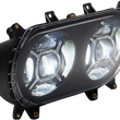 Load image into Gallery viewer, Custom Dynamics LED Headlight - Black - Road Glide CD-RG-H-B - Side View