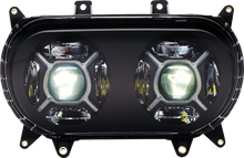 Load image into Gallery viewer, Custom Dynamics LED Headlight - Black - Road Glide CD-RG-H-B - Installation View