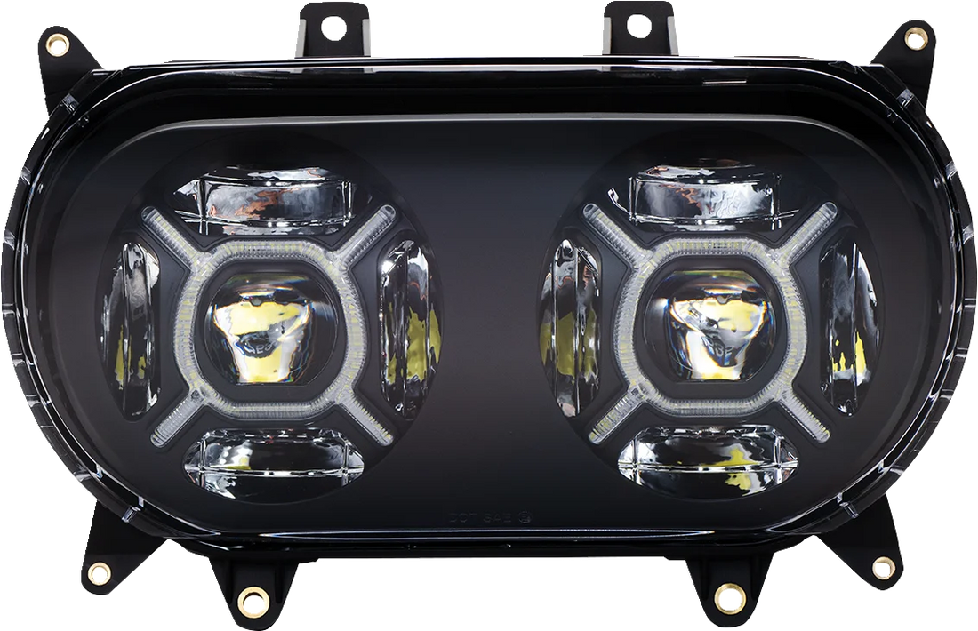 Custom Dynamics LED Headlight - Black - Road Glide CD-RG-H-B - Additional View 5
