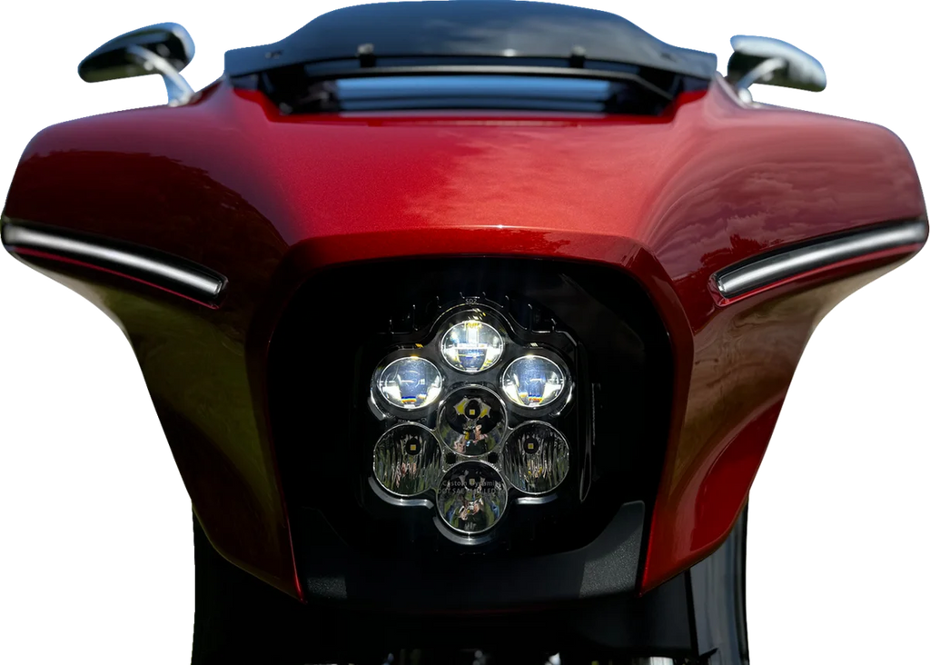 Custom Dynamics LED Headlight - Shark Demon® - FLHX/SE SD2-23BAT-W - Installation View