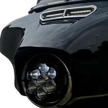 Load image into Gallery viewer, Custom Dynamics LED Headlight - Shark Demon® - Harley-Davidson® SD2-BW-W - Main Product View