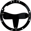 Load image into Gallery viewer, Custom Dynamics LED Headlight - Shark Demon® - Harley-Davidson® SD2-BW-W - Back View