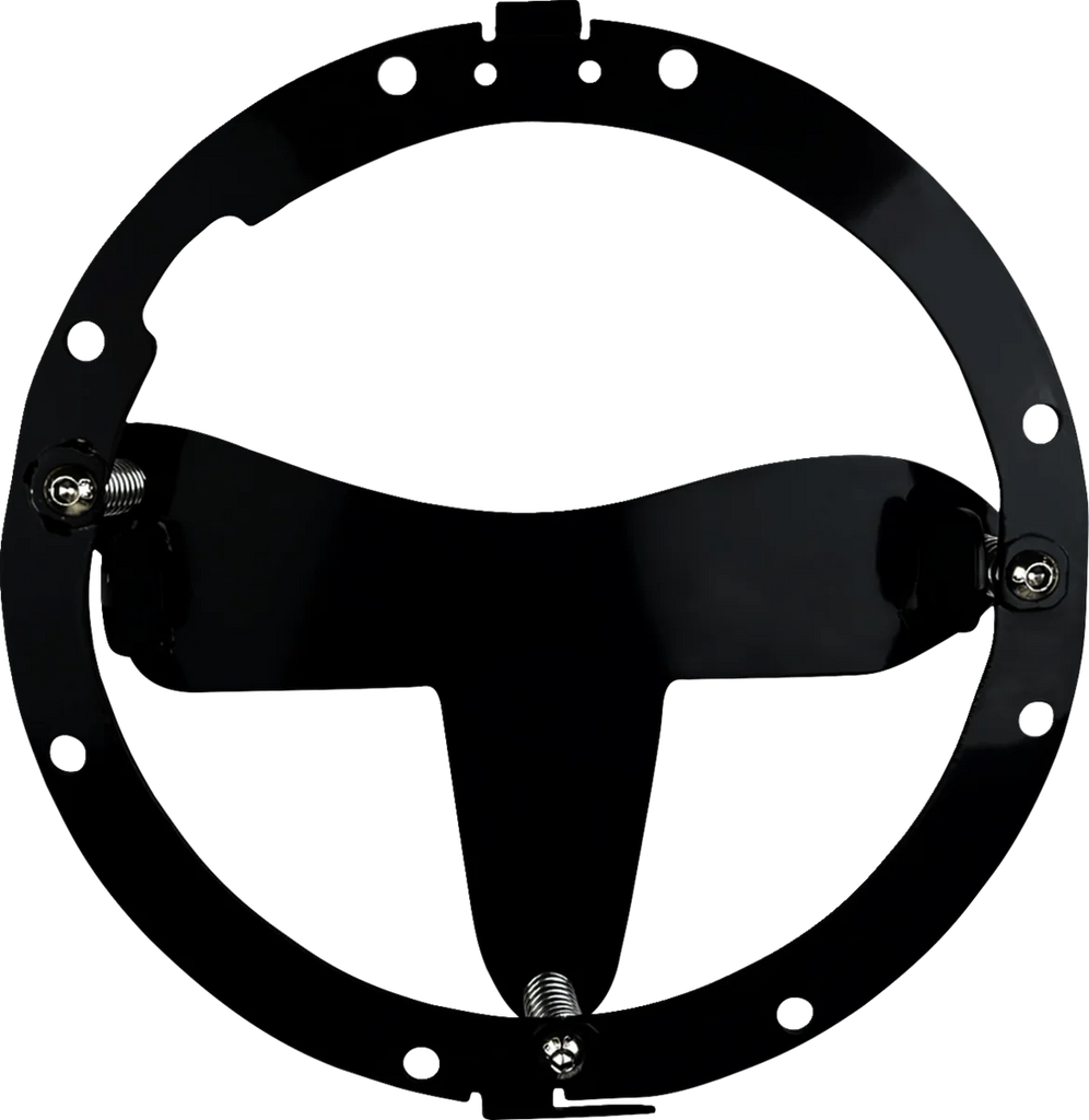 Custom Dynamics LED Headlight - Shark Demon® - Harley-Davidson® SD2-BW-W - Back View