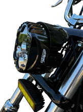 Load image into Gallery viewer, Custom Dynamics LED Headlight - Shark Demon® - Pedestal Mount SD2-PM-W - Installation View