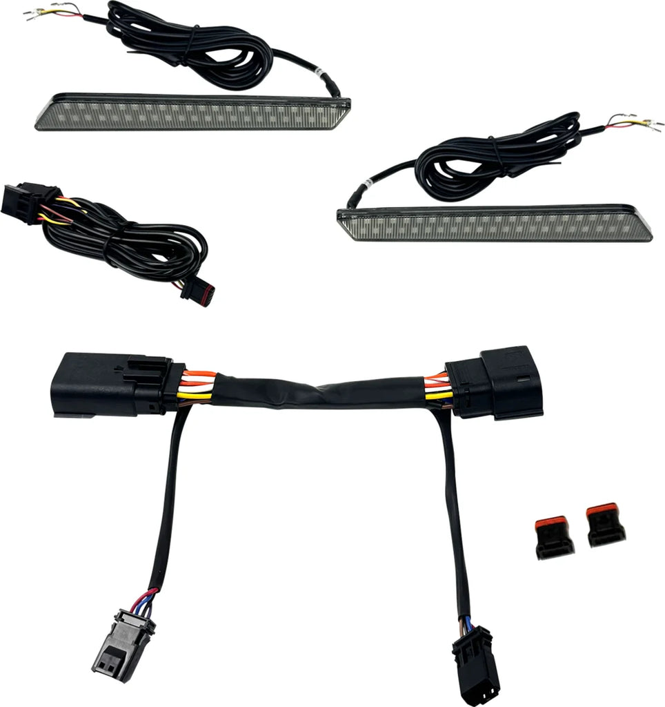 Custom Dynamics LED Latch Lights - Saddlebag - Smoke Lens CD-LATCH-23-S - Main Product View