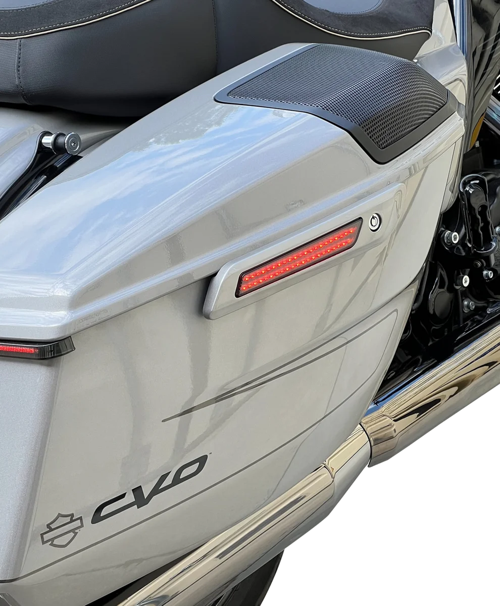 Custom Dynamics LED Latch Lights - Saddlebag - Smoke Lens CD-LATCH-23-S - Side View