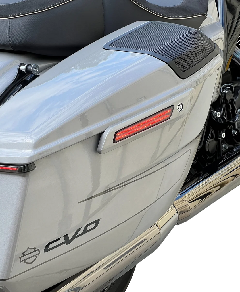 Custom Dynamics LED Latch Lights - Saddlebag - Smoke Lens CD-LATCH-23-S - Side View