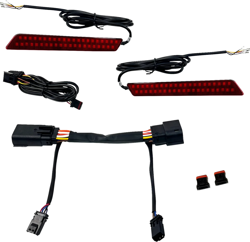 Custom Dynamics LED Latch Lights - Saddlebag - Smoke Lens CD-LATCH-23-S - Detail View
