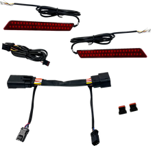 Load image into Gallery viewer, Custom Dynamics LED Latch Lights - Saddlebag - Smoke Lens CD-LATCH-23-S - Detail View