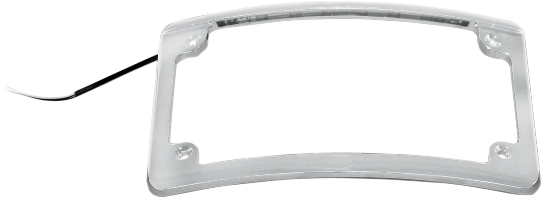 Custom Dynamics LED License Plate Frame - Black LPF-RAD-B-LP - Side View