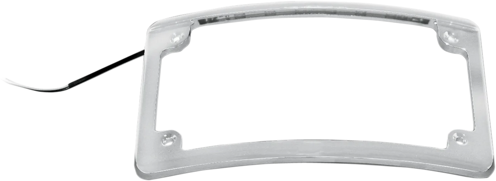 Custom Dynamics LED License Plate Frame - Black LPF-RAD-B-LP - Side View