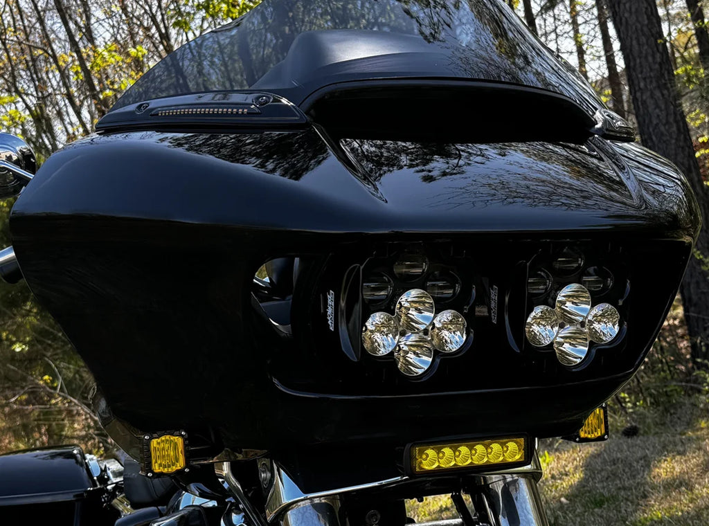 Custom Dynamics LED Light Bar - Yellow - Road Glide RG-LB-Y-KIT - Side View
