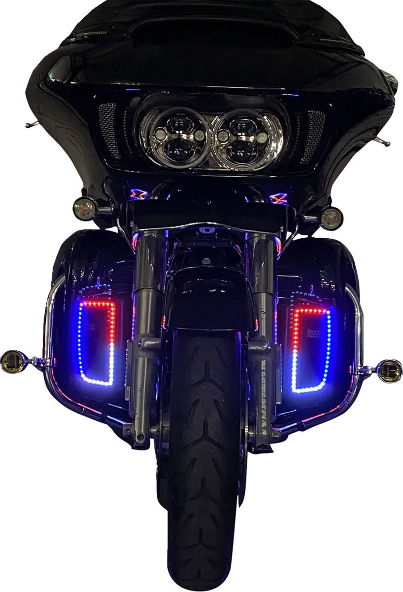 Custom Dynamics LED Light Inserts - Lower Fairing PG-LF - Side View