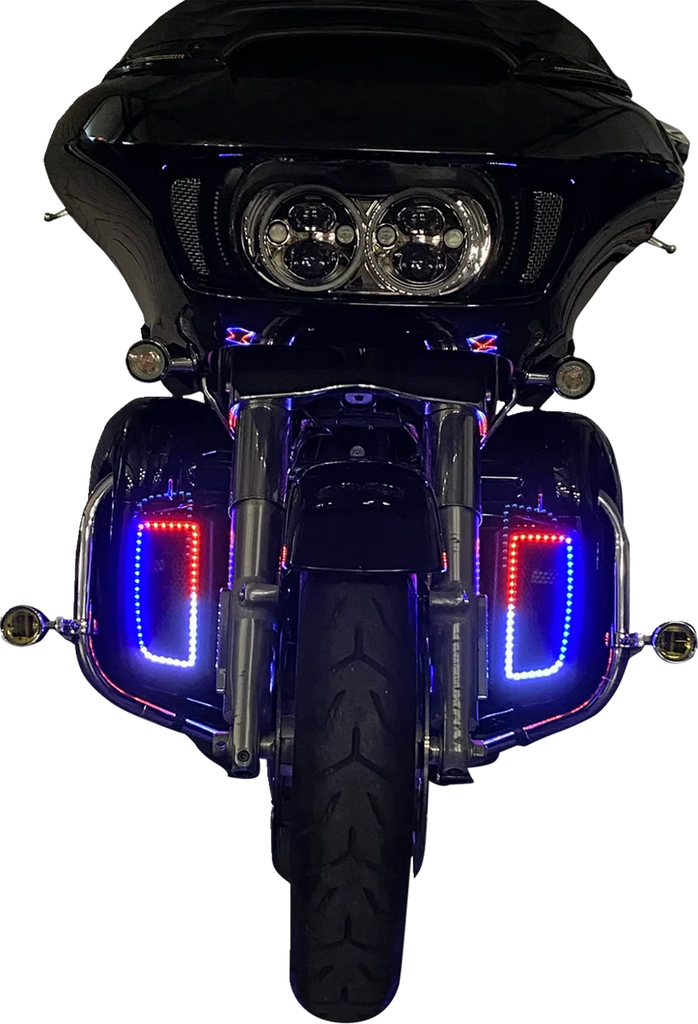 Custom Dynamics LED Light Inserts - Lower Fairing PG-LF - Side View