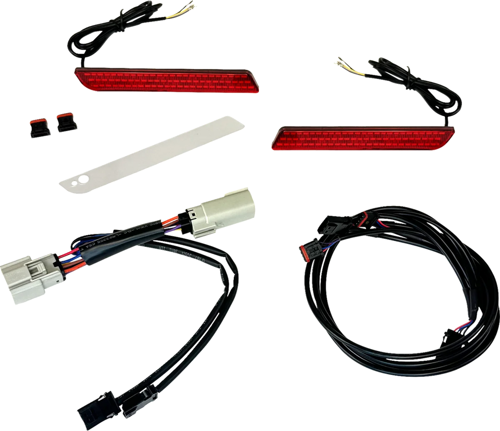 Custom Dynamics LED Reflector Light - Fender - Red CD-TKE-REF-13-R - Side View