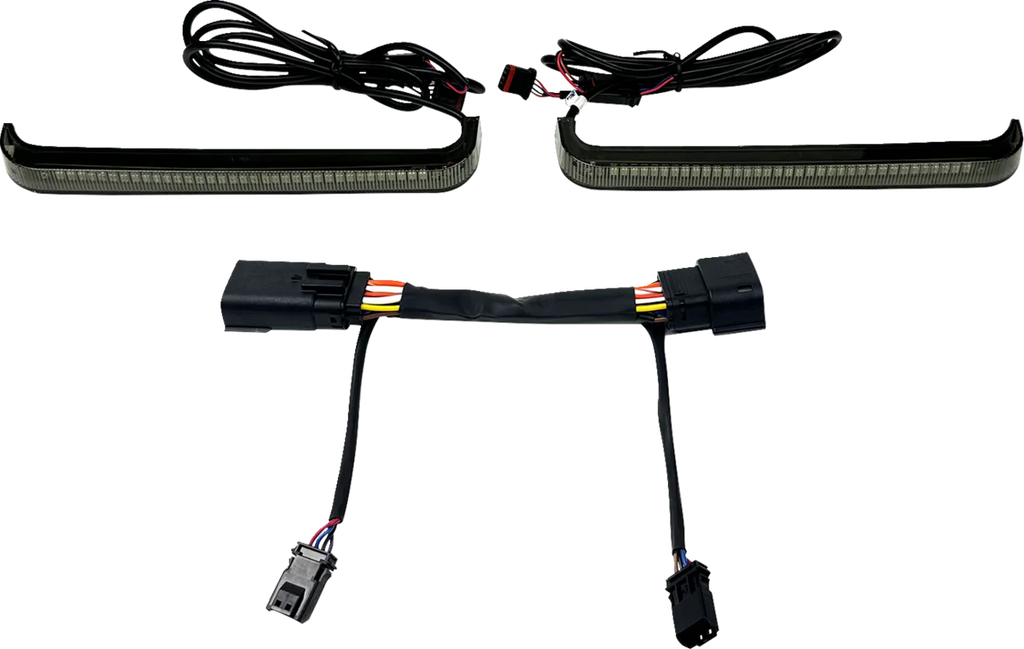 Custom Dynamics LED Saddlebag Light - Low-Profile - Smoke CD-LP-23-S - Side View