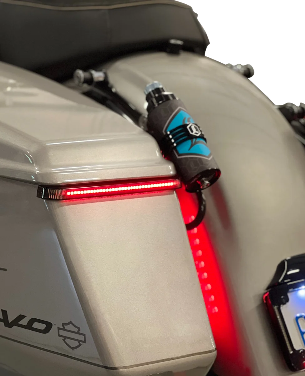 Custom Dynamics LED Saddlebag Light - Low-Profile - Smoke CD-LP-23-S - Installation View
