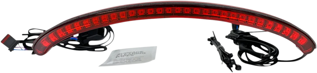 Custom Dynamics LED Taillight with Turn Signal - Red CD-FATBOB-R - Main Product View