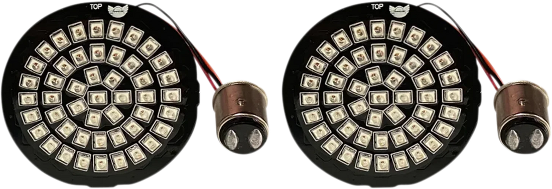Custom Dynamics LED Turn Signal Insert - Amber/White - CVO GEN-4-AW-JAE - Side View