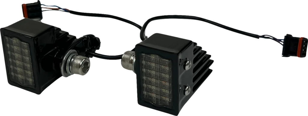 Custom Dynamics LED Turn Signals - Front - Gloss Black CD-LRST-FTS-B - Main Product View