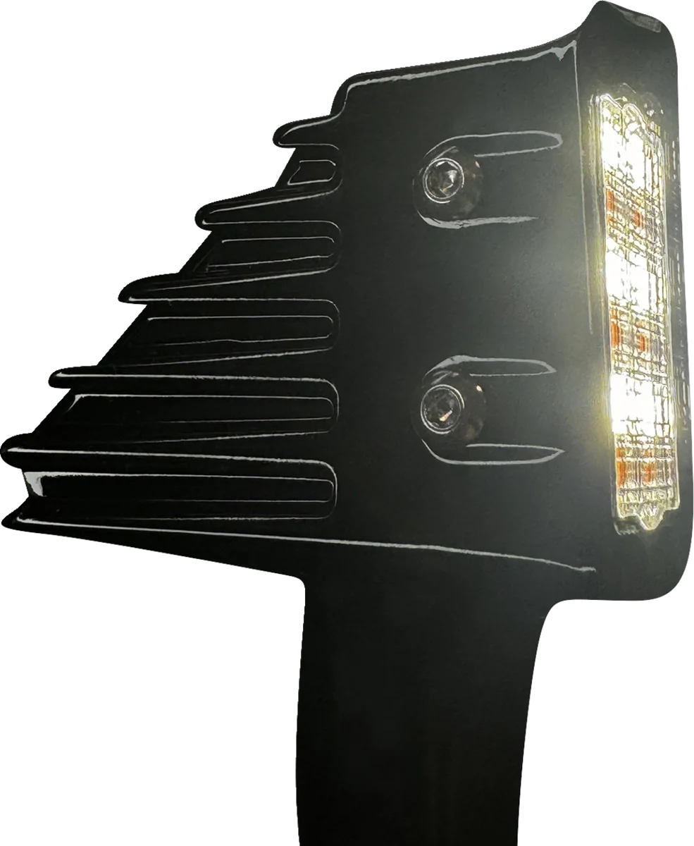 Custom Dynamics LED Turn Signals - Front - Gloss Black CD-LRST-FTS-B - Side View