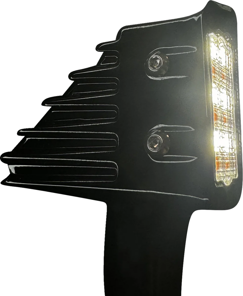 Custom Dynamics LED Turn Signals - Front - Gloss Black CD-LRST-FTS-B - Side View